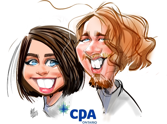 Digital caricatures in Toronto