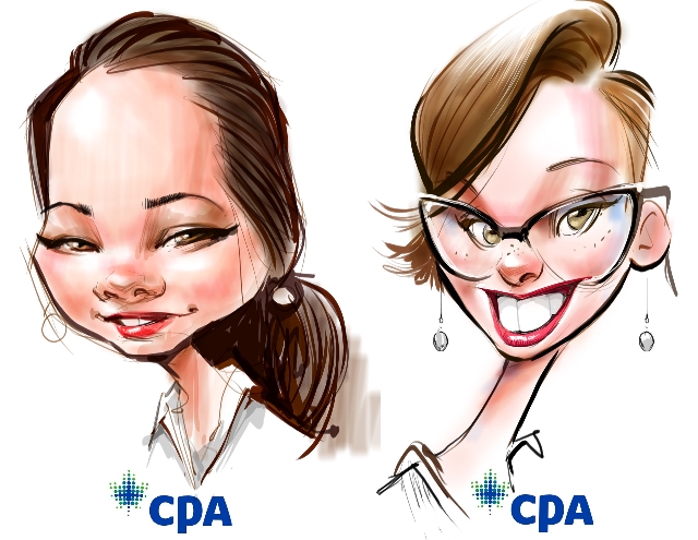 Digital caricatures in Toronto