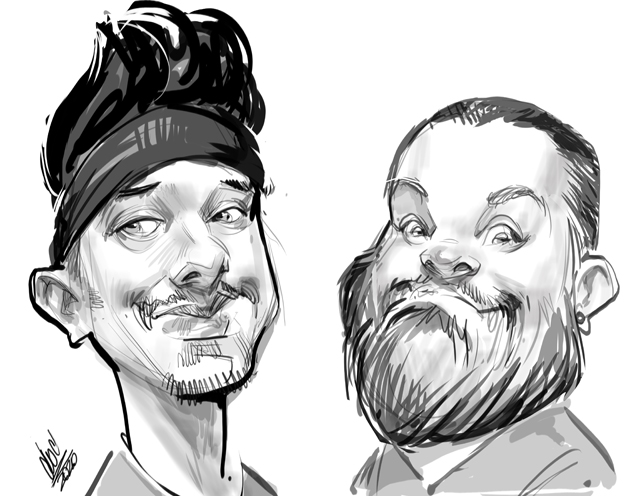 Digital caricatures in Toronto