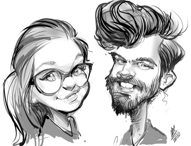 Digital caricatures in Toronto