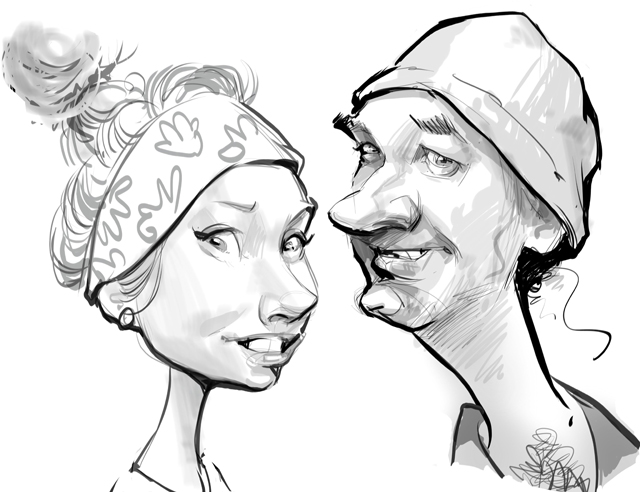 Digital caricatures in Toronto