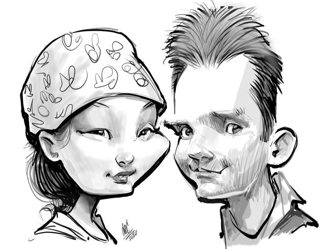 Digital caricatures in Toronto
