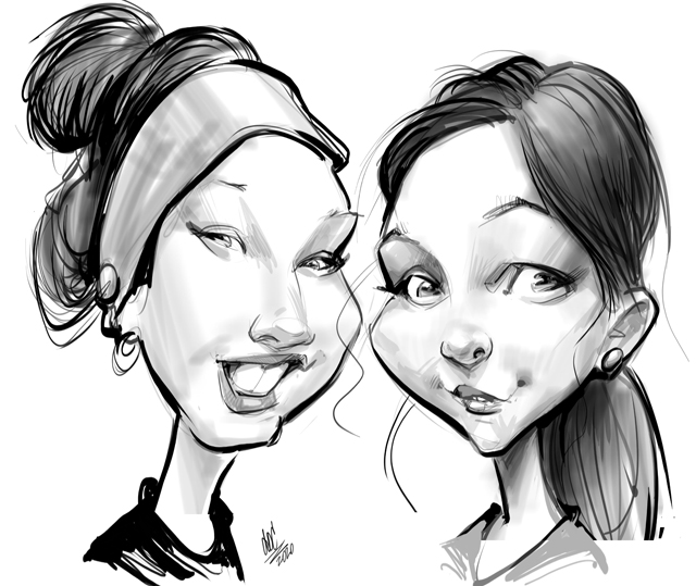Digital caricatures in Toronto