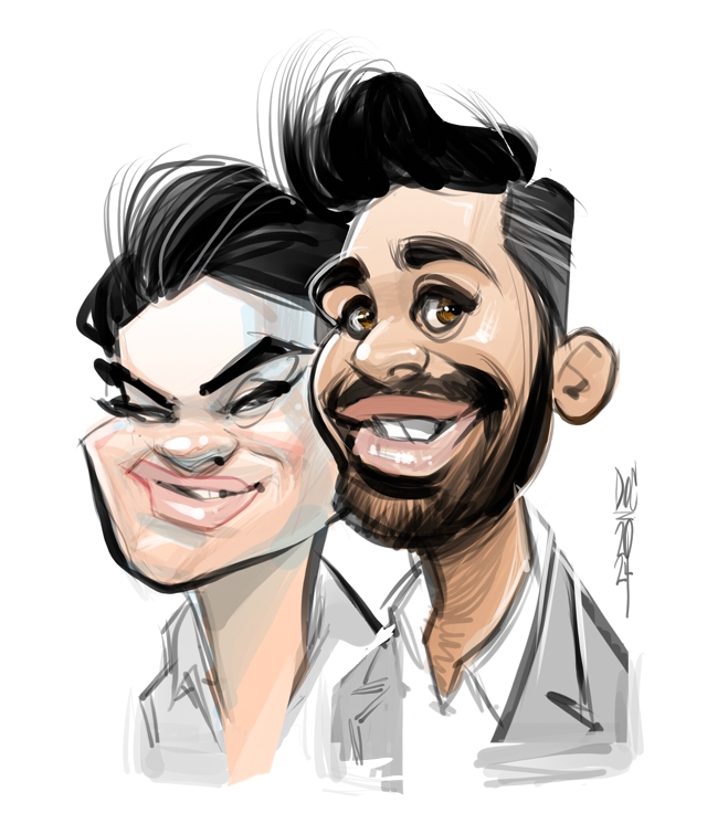 Digital caricatures in Toronto
