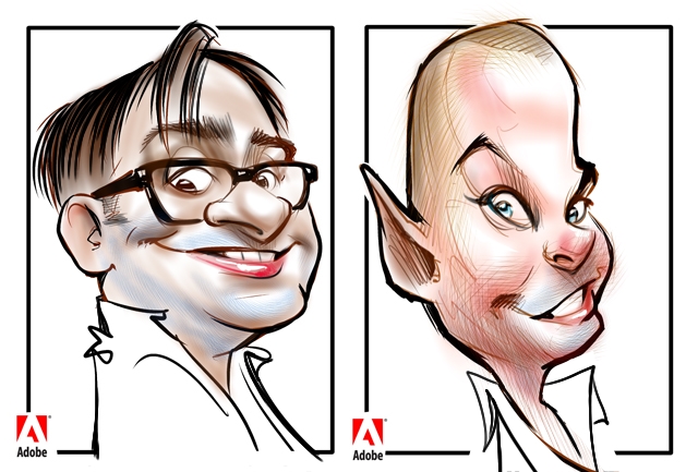 Digital caricatures in Toronto