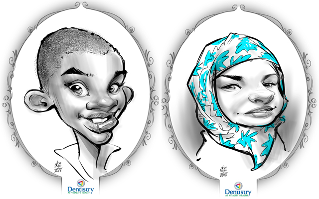 Digital caricatures in Toronto