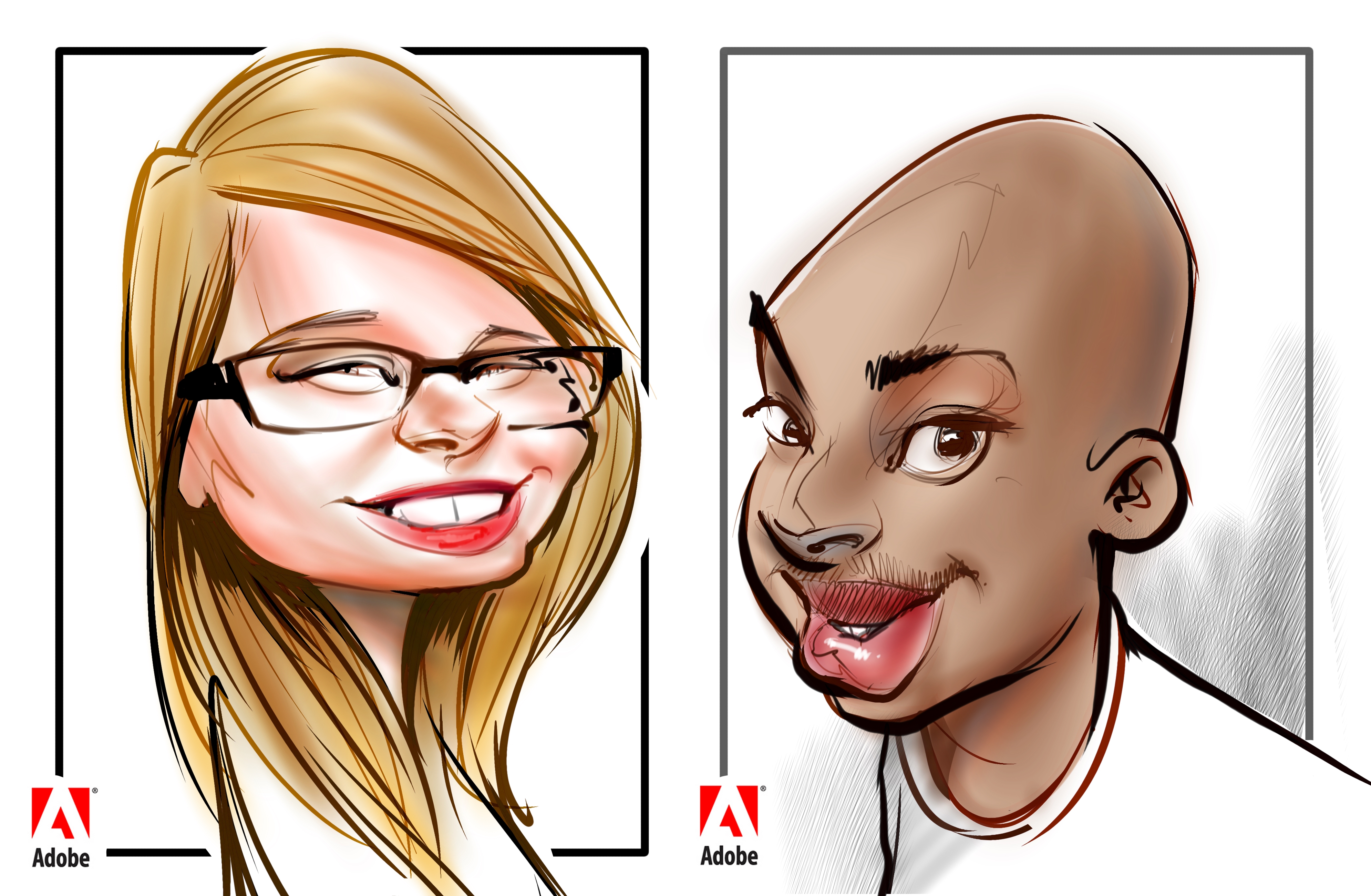 Digital caricatures in Toronto
