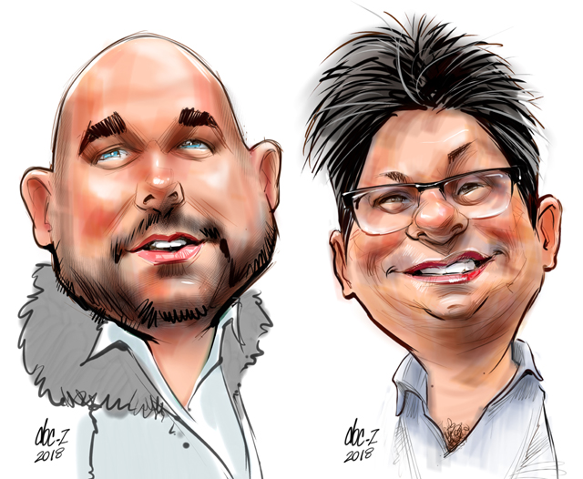 Digital caricatures in Toronto